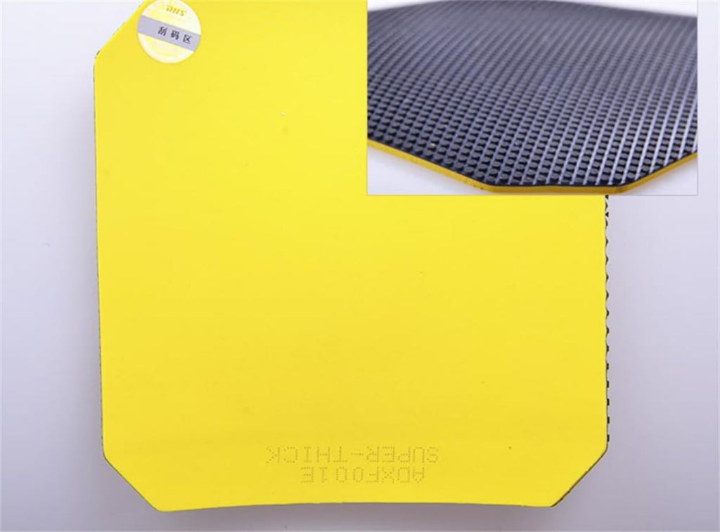 Dhs 652 Short Pips-Out Table Tennis Rubber, Dhs Pimples Out Pingpong Rubber With Sponge, Short Pimples (1 Pcs Black)