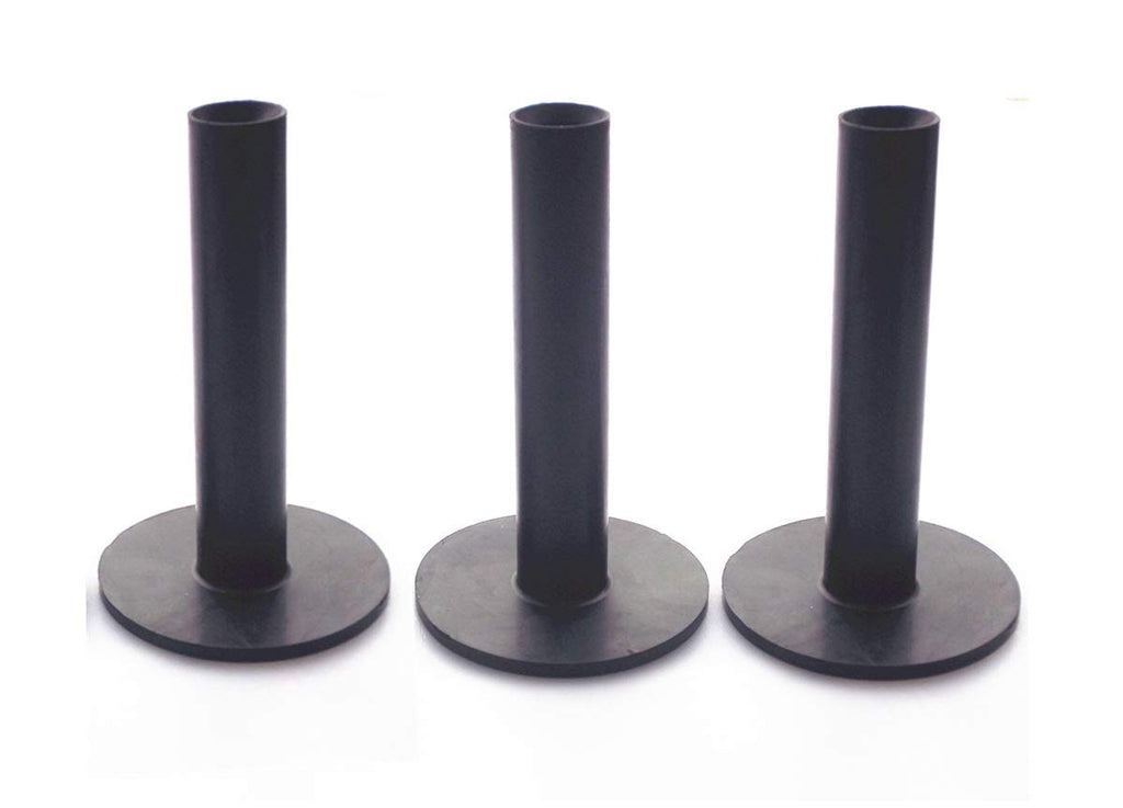 A99 Golf 3Pcs/Pack Ultra Long Rubber Tees Black Color 3 3/4'' (95Mm) Indoor Outdoor Simulator Home Use