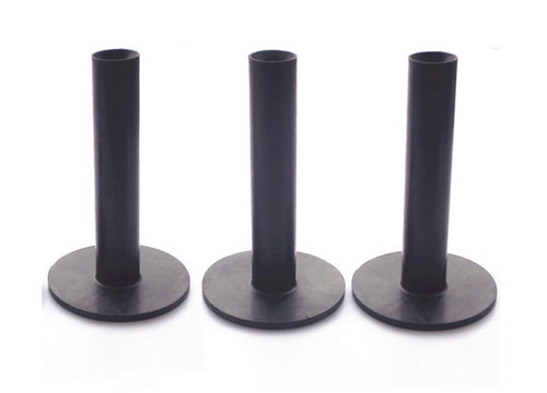 A99 Golf 3Pcs/Pack Ultra Long Rubber Tees Black Color 3 3/4'' (95Mm) Indoor Outdoor Simulator Home Use