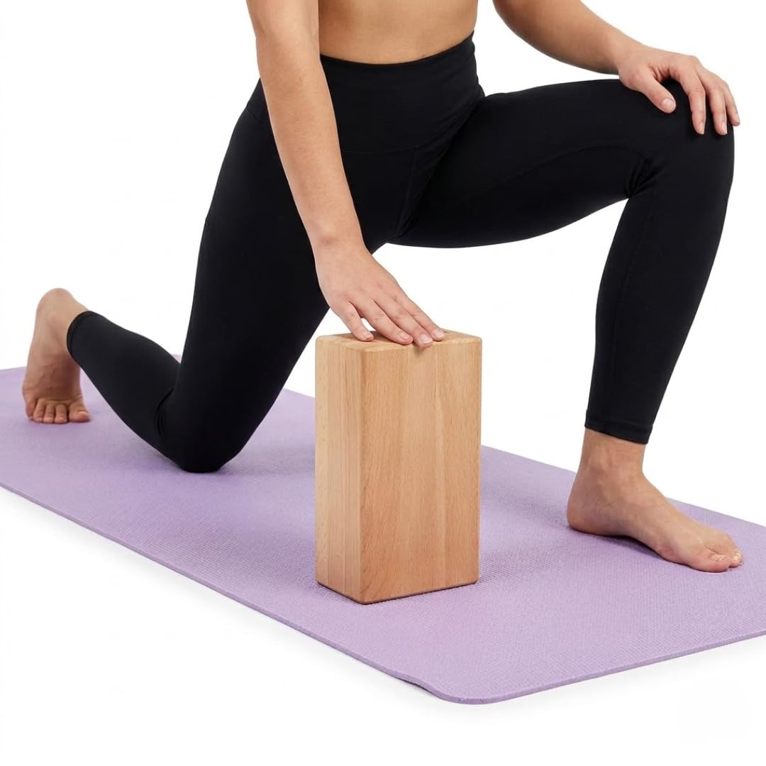 Burnlab Wood Yoga Block (Single)
