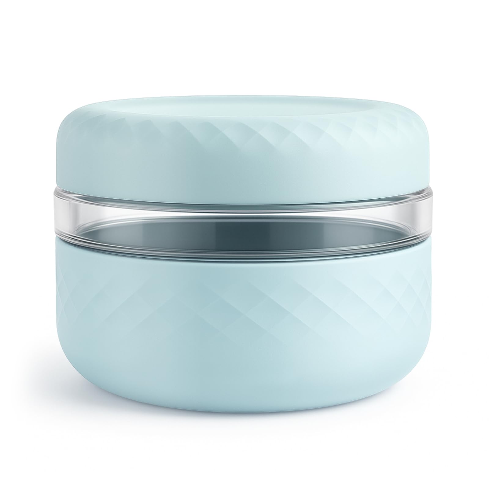 Cafezi 16 Oz Glass Lunch Bowl Container With Lid, Leak & Spill Proof