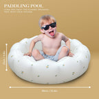 Airswim Inflatable Baby Pool, Portable Paddling Baby Swimming Pool, Toddlers For Ages 0-3 Years Girls And Boys, Indoor& Outdoor,