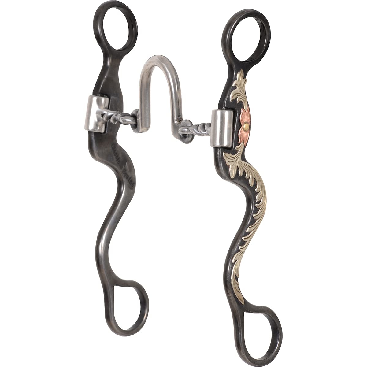 8 Cavalry Cheek Ported Twisted Wire Bit