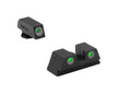 Meprolight Tru-Dot tritium Night Sights Compatible with Glock 42 43 43X 48 Green tritium dots Glow on Sight self Illuminated Fix