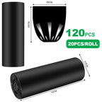 Flintronic Camping Toilet Bags, 120 Pcs (6 Roll) Portable Toilet Bags, Thickened Toilet Waste Bags, Camp Potty Liner Bag For Cam
