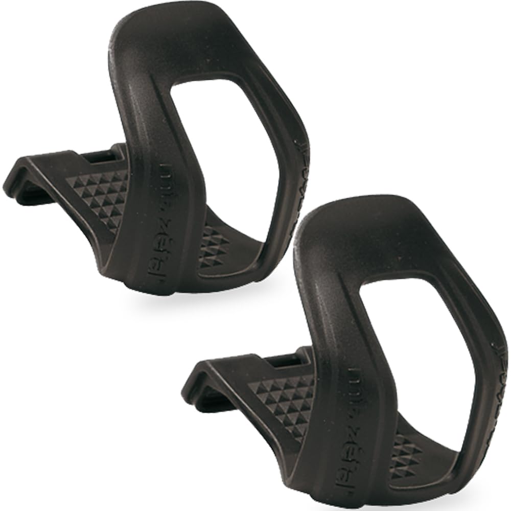 Zefal Cristophe Mountain Bicycle Half Toe Clips, L/XL, Black