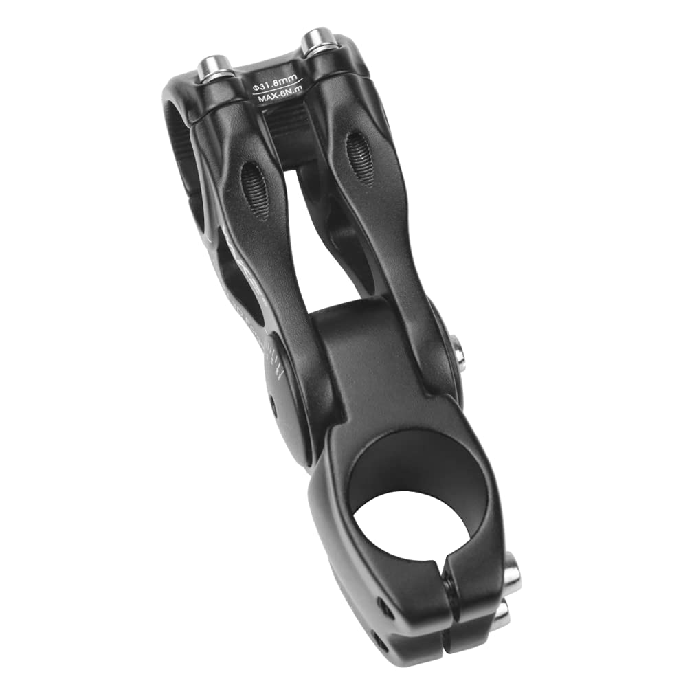Cysky Bike Stem Universal 31.8Mm And 25.4Mm Adjustable  90 Degree 90Mm Mtb Stem Bike Stem Riser Short Handlebar Stem For Mountai