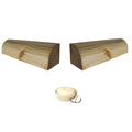 Yoga Store Wala Iyengar Half Round Blocks with Belt