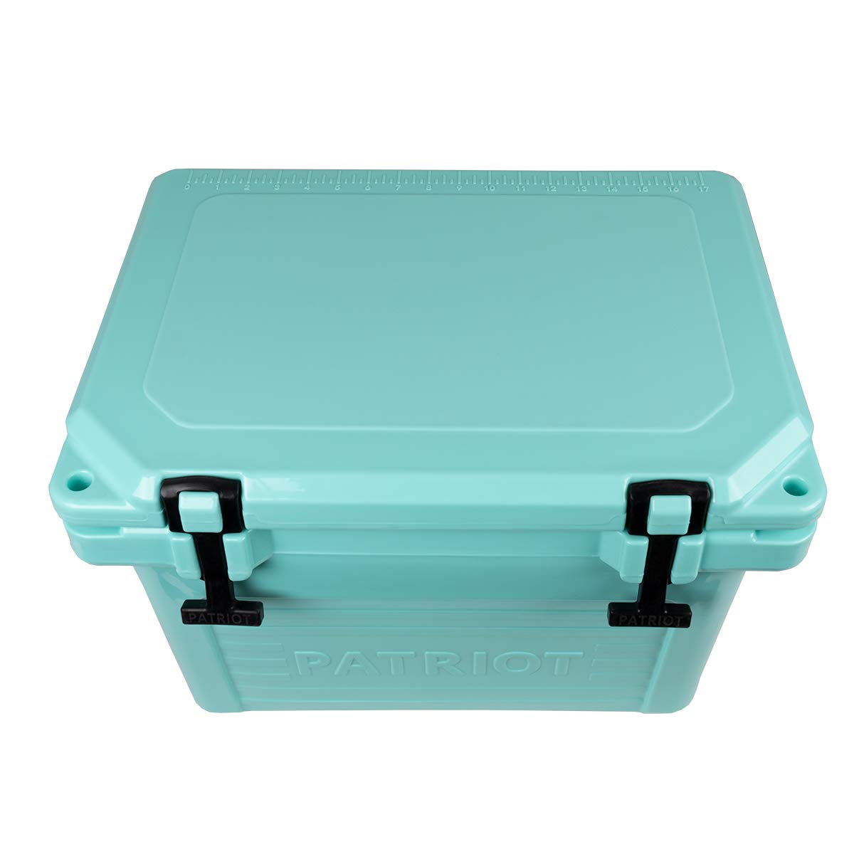 Patriot Coolers 20 Quart Rotomolded Cooler - 24 Can Ice Chest With Sturdy Handle, Heavy Duty Rubber Latches, And Convenient Quic
