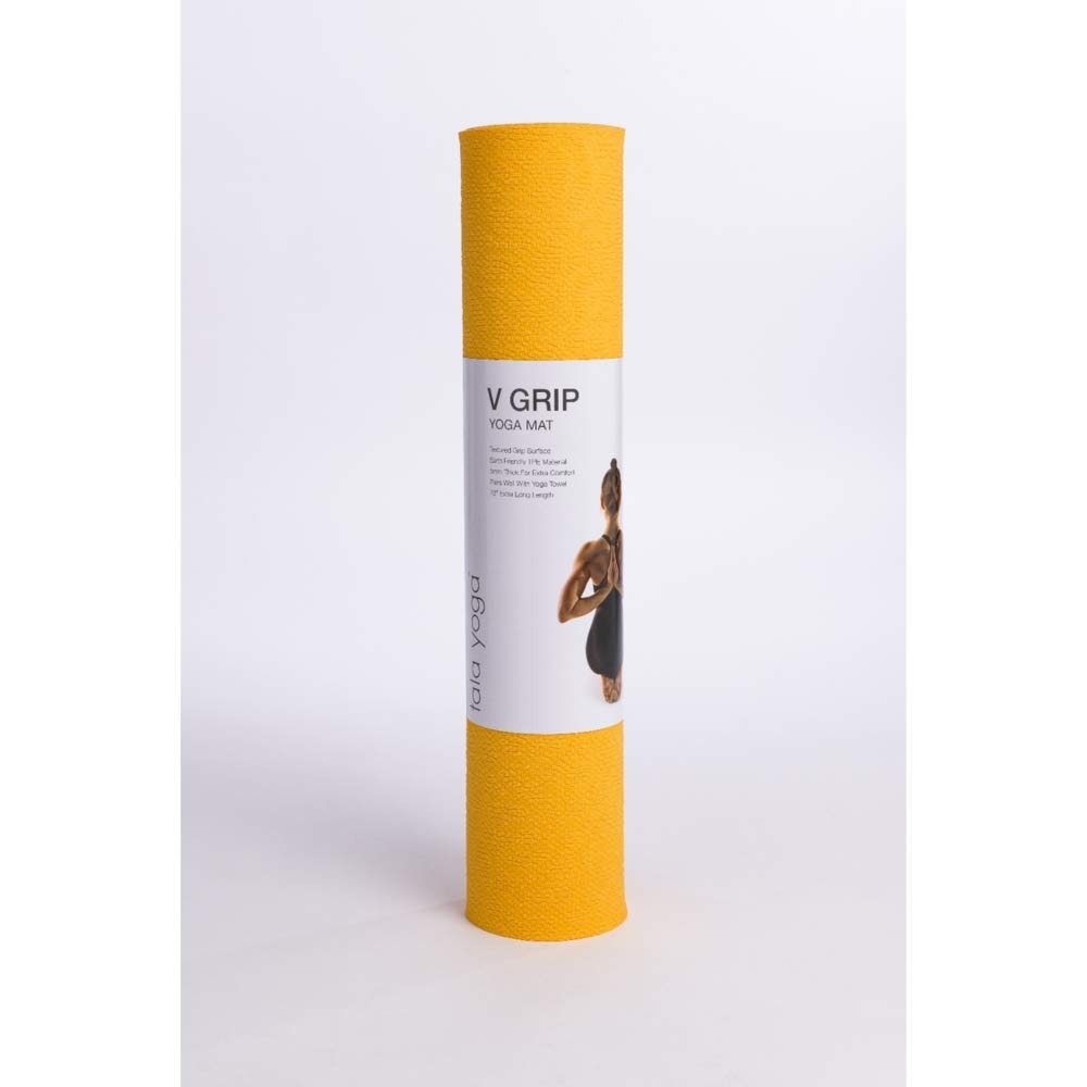 Tala - The Optimo V Grip Yoga Mat - Yellow