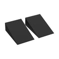 TRENDYNEST 2Pcs Squat Wedge Blocks EVA Yoga Blocks for Exercise Ankle Mobility Deadlift Black