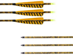 [6 Pack] Archery Sharly 31Inch Carbon Arrow Practice Hunting Arrows With 5 Camo Natural Feathers For Traditional Recurve Bow And