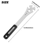 Oumers Bike Pedal Wrench, Bicycle Pedal Removal Spanner With Extra Long Handle, Multi-Use 15Mm,9/16 Pedal Removal Tool And 10Mm/