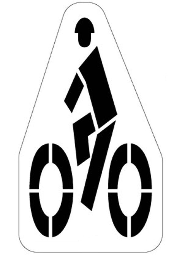 Stencil, 36IN Federal Bike Lane, 1/8IN