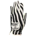 Giggle Golf Women 'S Golf Glove (Medium, Worn On Left Hand, Zebra)