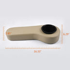 Vrracing 1 Pair Rear Armrest Cushion With Holder Cup For Club Car,Compatible For Yamaha,For Ezgo Golf Cart Beige