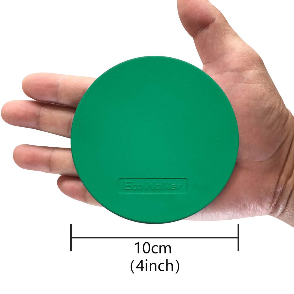 Eco Walker 4Inch Mini Floor Spot Markers For Classroom Preschool And Kindergarten (Set Of 20Pcs) (Green)