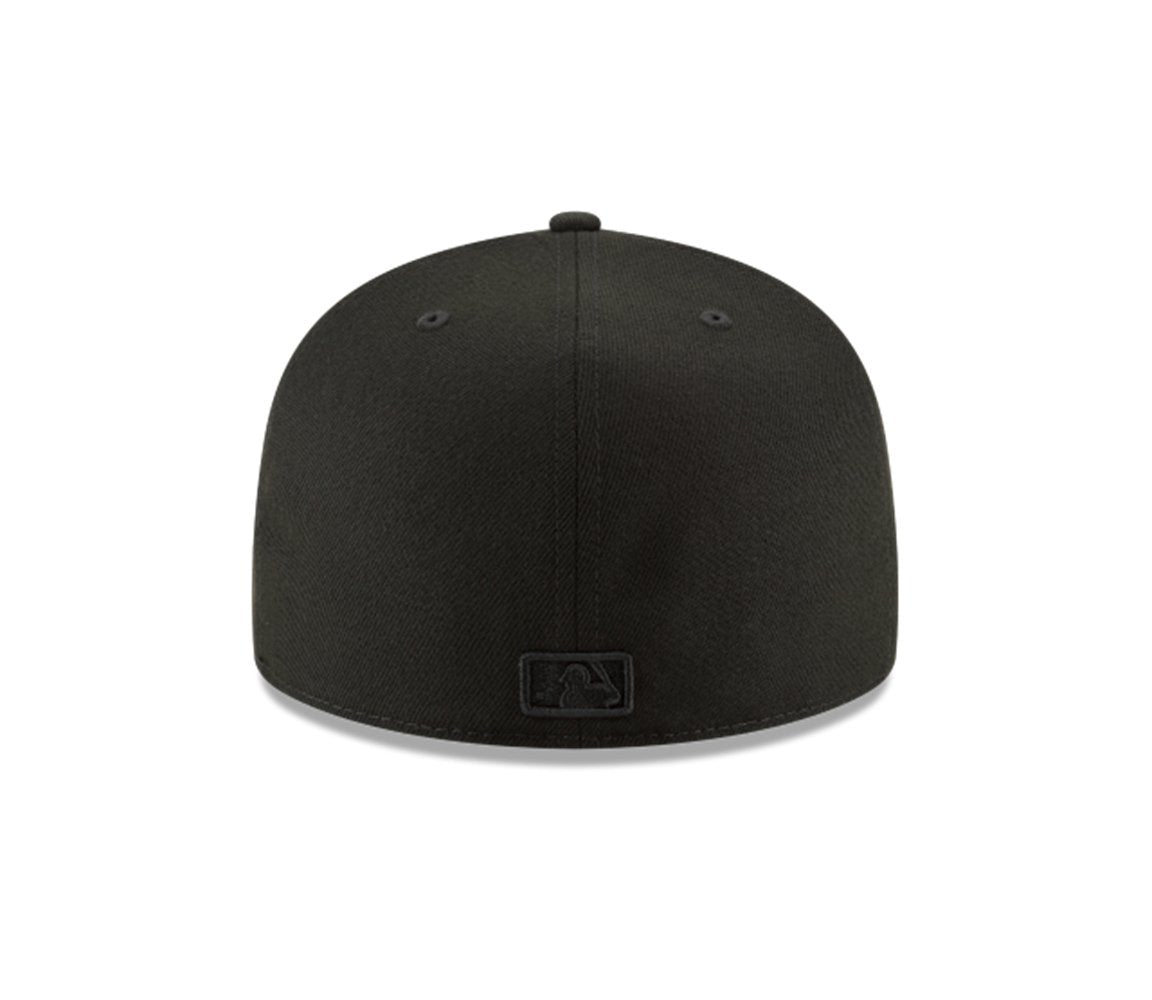 New Era 59Fifty Hat Mlb Basic New York Yankees Black/Black Fitted Baseball Cap (7 7/8)