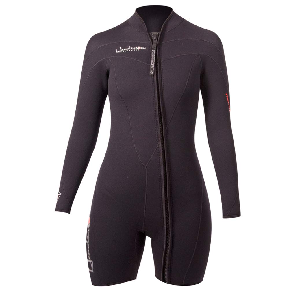 Henderson Woman Thermoprene Long Sleeve Shorty / Jacket (Front Zip) 3Mm Scuba Wetsuit, Size: 8