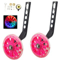 Yjia A Pair Of Children'S Bicycle Riding Flash Silent Training Wheels, Suitable For 12 14 16 18 20 Inch Single Speed Bicycles (P