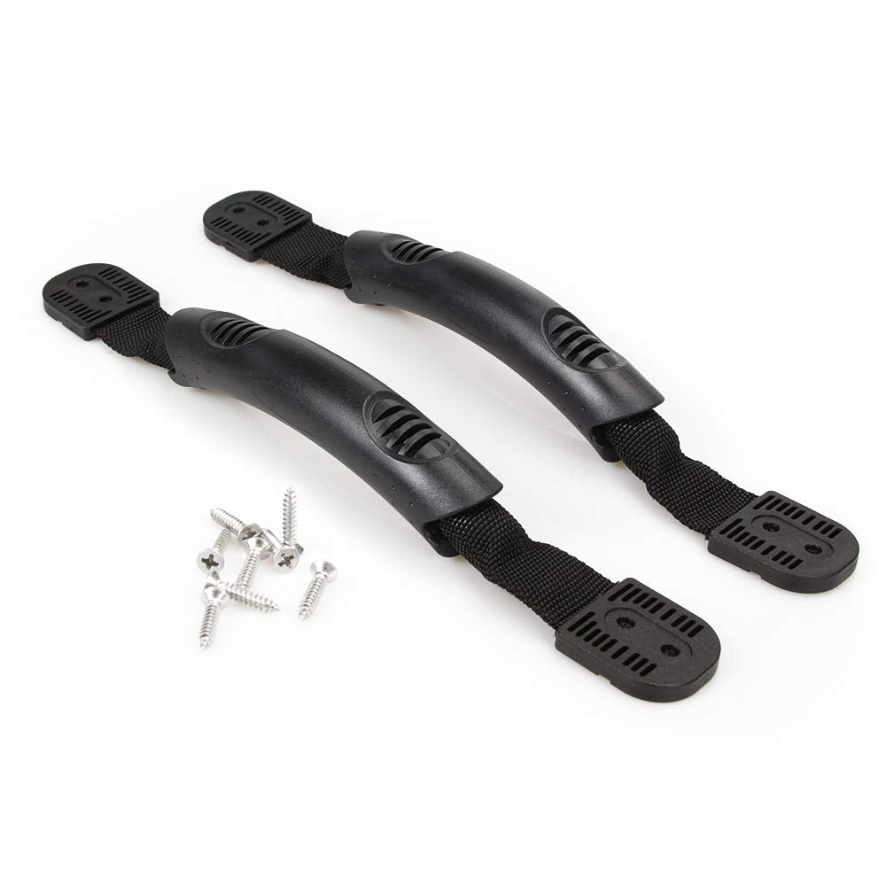 Boncas Replacement Kayak Side Mount Carry Handles With Hardware Soft Grip Handle Durable Webbing Heavy Duty Canoe Handle Kit (2 