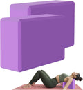 JELLEX High Density Yoga Block Bricks  Support for Poses & Meditation Set of 2 For Men Women Foaming Pilates Fitness Stretching
