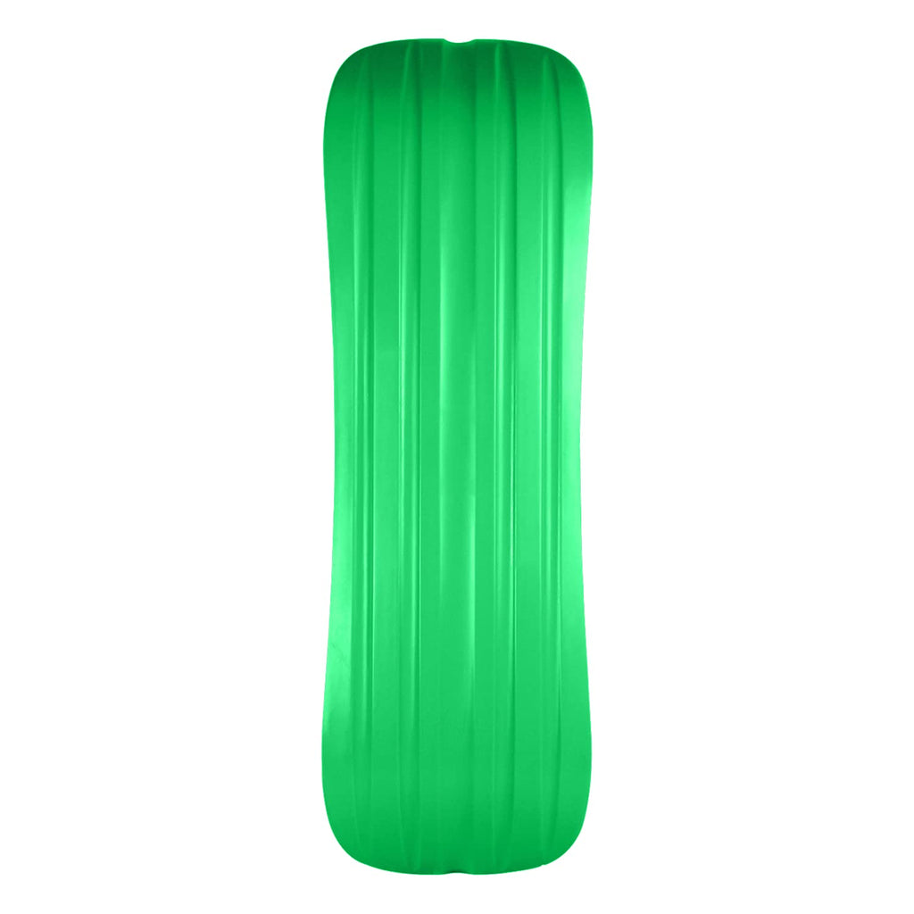 Krown Snowskate Plastic Polymer Skateboard Style Dual Kick Snowboard With Foam Grip - 32'' Carve, Green Carve