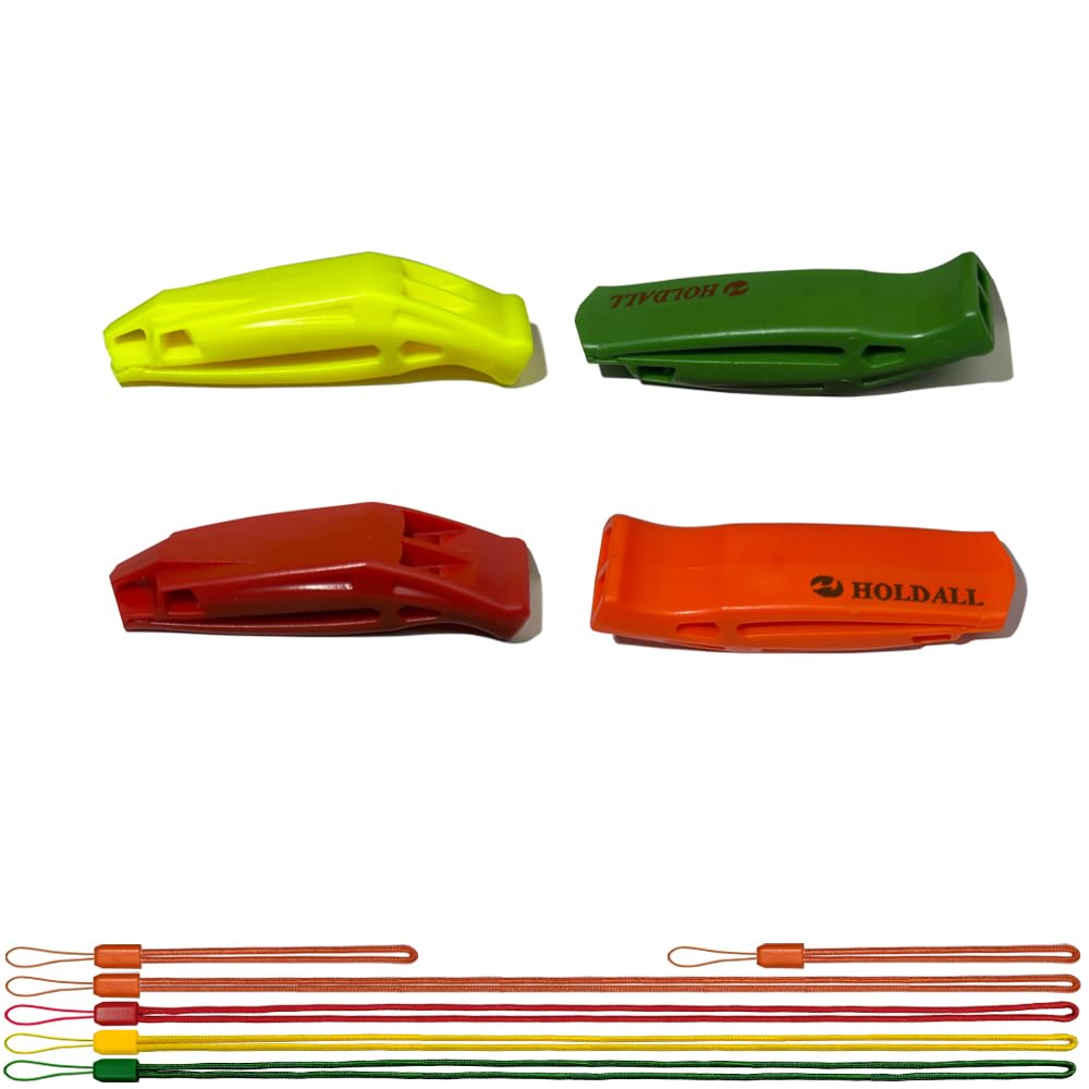 Holdall Emergency Safety Whistle With Lanyard, Loud PeaLess Whistles For Boating Kayaking Life Vest Survival Rescue Signaling.