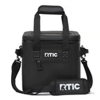 Rtic Soft Cooler 12, Insulated Bag, Leak Proof Zipper, Keeps Ice Cold For Days (Black)