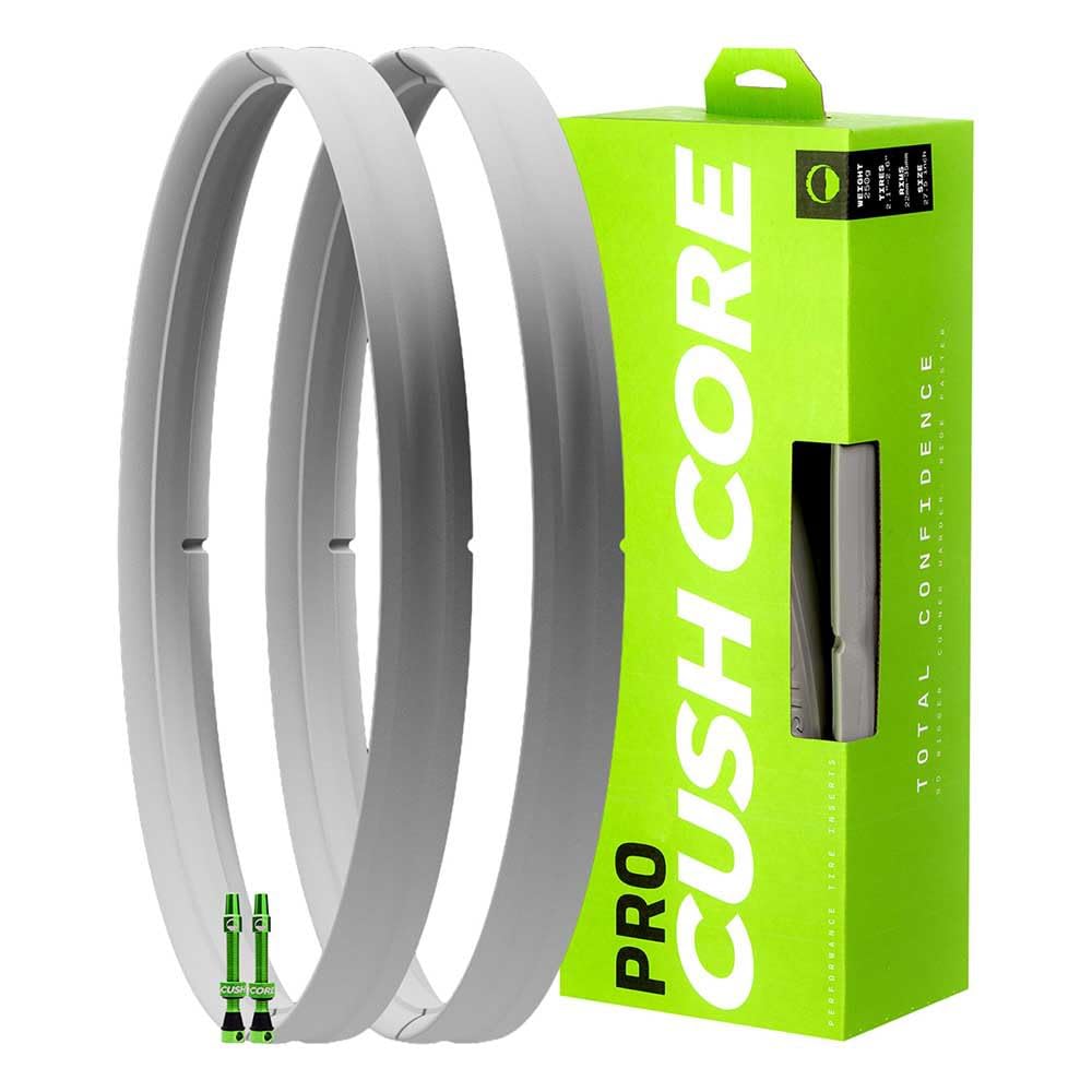 Cushcore Pro Set - Includes (2) Tire Inserts, (2) Presta Valves & Rim Stickers, Easy At-Home Installation, Bicycle Tire Inserts,