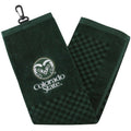 Team Golf Ncaa Colorado State Rams Embroidered Golf Towel Embroidered Golf Towel, Checkered Scrubber Design, Embroidered Logo