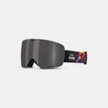 Giro Contour RS Ski Goggles - Snowboard Goggles for Men & Women - Black/Teal Liquid Light Strap with Vivid Smoke/Vivid Infrared 