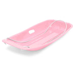 Best Choice Products 35In Kids Plastic Toboggan Snow Sled W/Pull Rope, 2 Handles - Light Pink