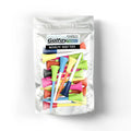 Golfoy Basics Cushioned Rubber Top Mixed Colors Plastic Golf Tees  85Mm (Pack Of 20)