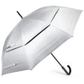 G4Free UPF 50+ 52 Inch UV Protection Umbrella, Automatic Open Hook Handle J Stick Golf Umbrellas for Rain, Sun & Wind Protection