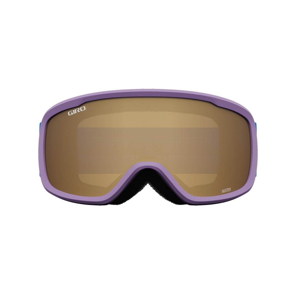 Giro Buster Youth Ski Goggles - Snowboard Goggles For Kids, Boys, And Girls - Lavender Namuk Strap With Amber Rose Lens