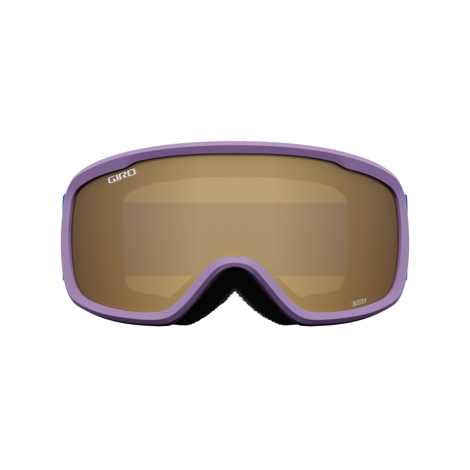 Giro Buster Youth Ski Goggles - Snowboard Goggles For Kids, Boys, And Girls - Lavender Namuk Strap With Amber Rose Lens