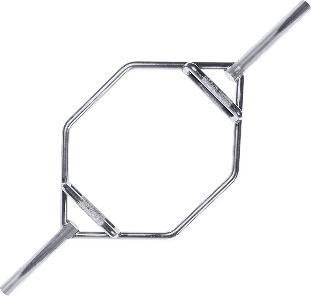 Cap Barbell Mega Olympic Trap Bar, Deadlift Bar, Hex Bar With Combo Neutral Grips, Chrome - New Version (Obis-91Hc)