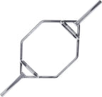 Cap Barbell Mega Olympic Trap Bar, Deadlift Bar, Hex Bar With Combo Neutral Grips, Chrome - New Version (Obis-91Hc)
