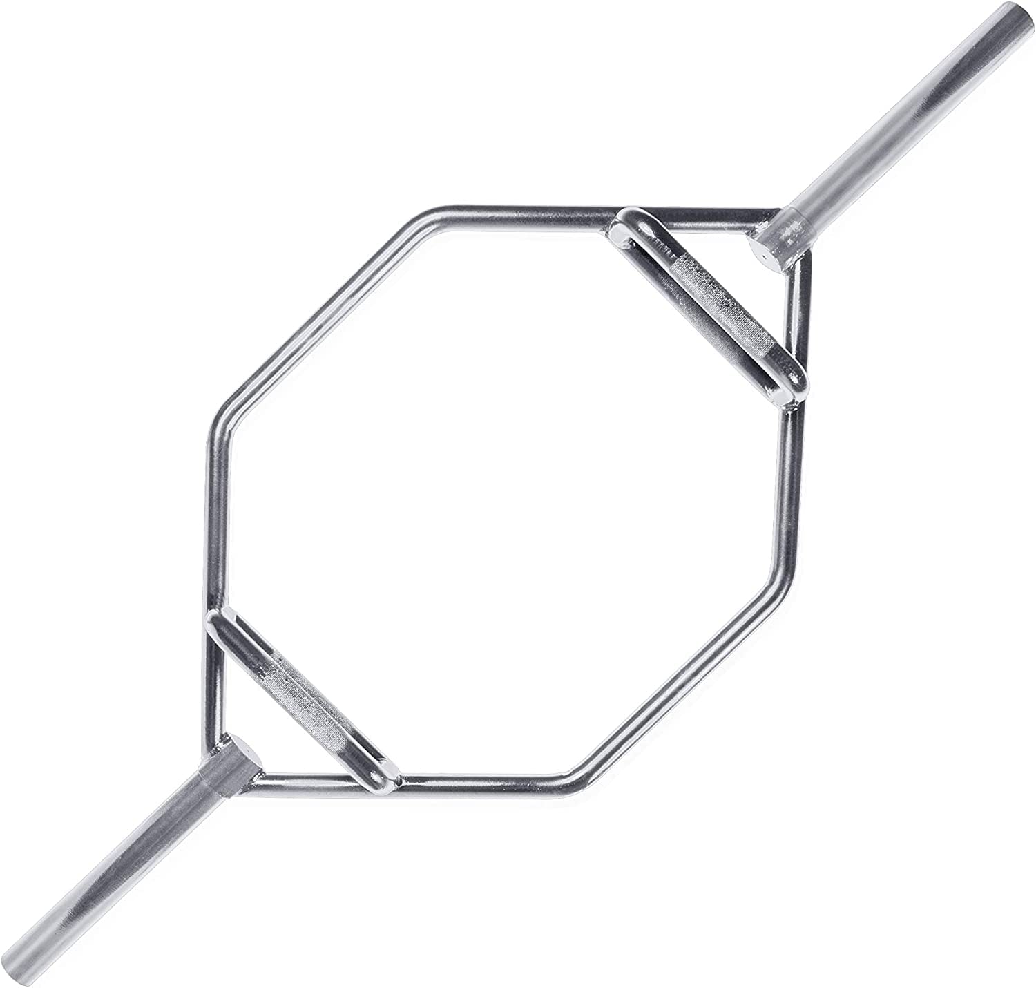 Cap Barbell Mega Olympic Trap Bar, Deadlift Bar, Hex Bar With Combo Neutral Grips, Chrome - New Version (Obis-91Hc)
