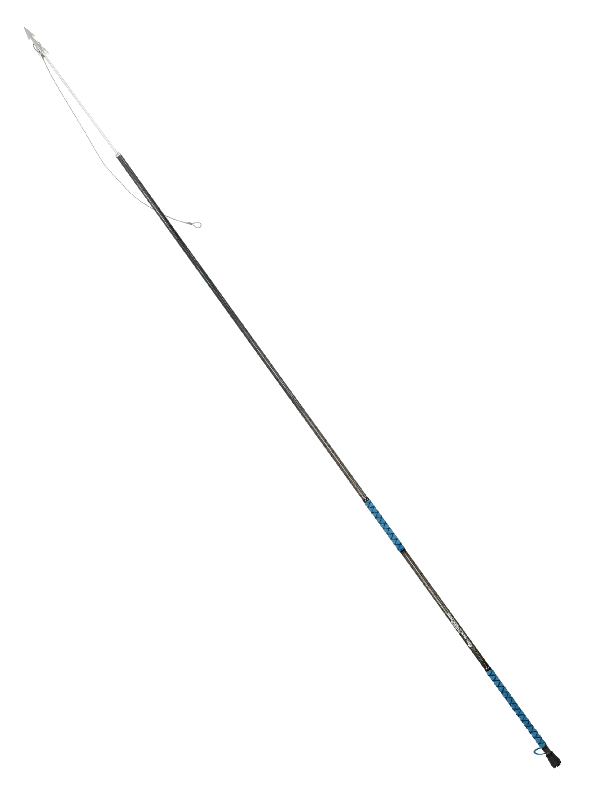 BLUEWING Front Weighted Fishing Harpoon 8ft 1-Piece-Design Pure Carbon Fiber Heavy Duty Spear with Stainless Steel Big Game Dart