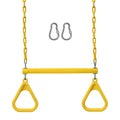 Jungle Gym Kingdom Swing Sets For Backyard, Monkey Bars & Swingset Accessories - Set Includes 18'' Trapeze Swing Bar & 48'' Heav