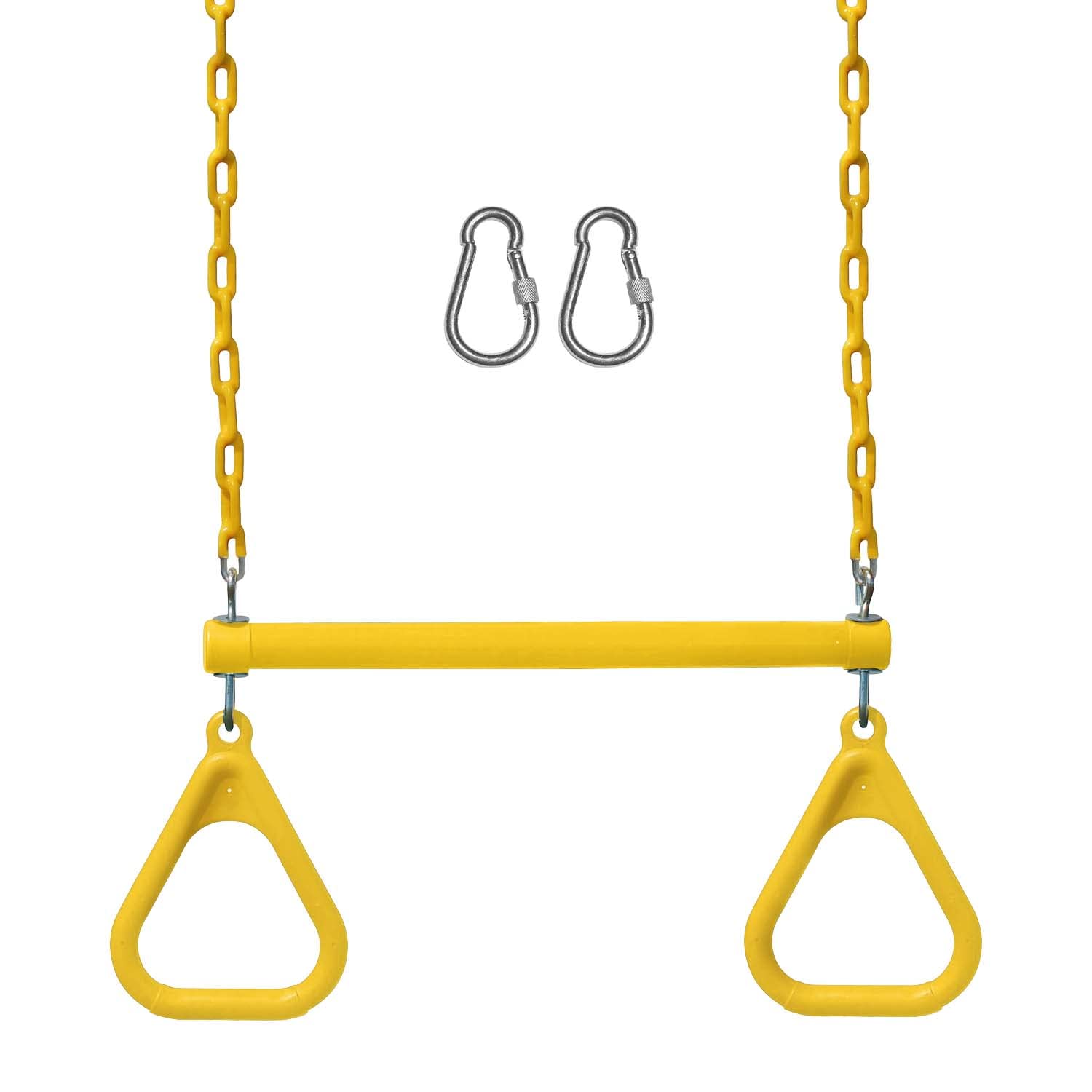 Jungle Gym Kingdom Swing Sets For Backyard, Monkey Bars & Swingset Accessories - Set Includes 18'' Trapeze Swing Bar & 48'' Heav