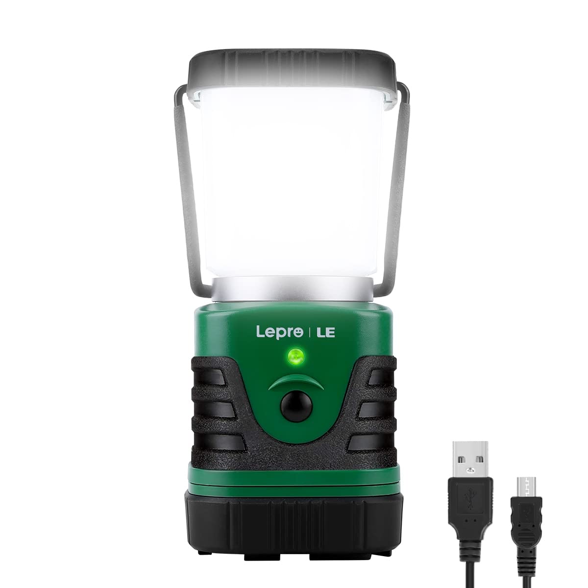 Lighting EVER 1000LM LED Camping Lantern Rechargeable, 4400mAh Power Bank, Camping Essential with 4 Light Modes, IP44 Waterproof