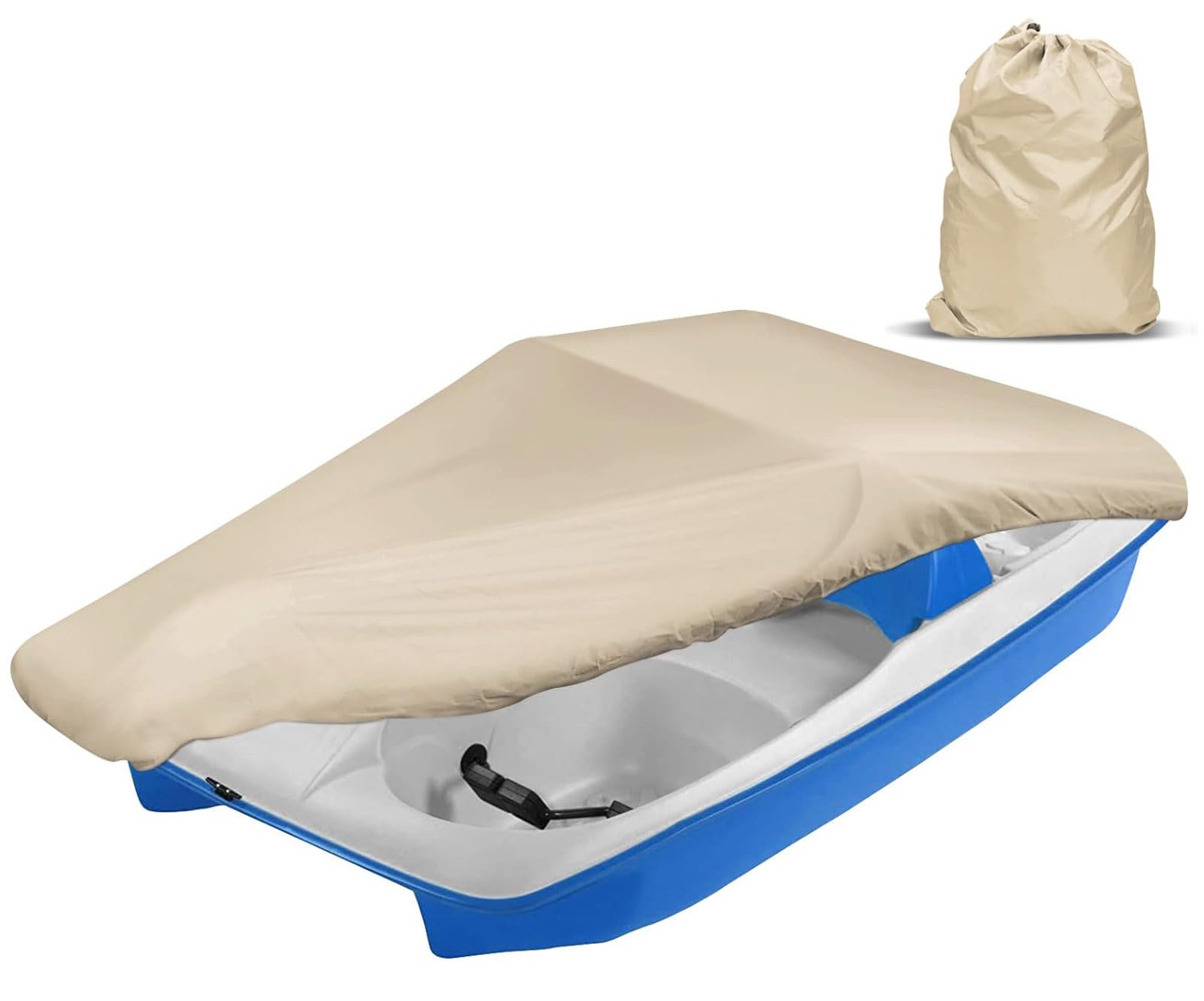 Icover Pedal Boat Cover, Fits 3 Or 5 Person Paddle Boat Water Proof Heavy Duty Boat Cover, Sand