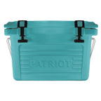 Patriot Coolers 20 Quart Rotomolded Cooler - 24 Can Ice Chest With Sturdy Handle, Heavy Duty Rubber Latches, And Convenient Quic