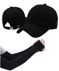 Fy Lane Baseball Cap And Hand Sleep (In, Alpha, Free Size, Black)