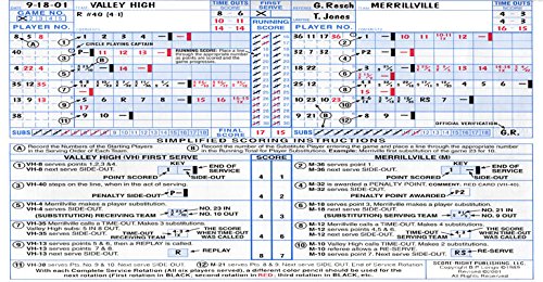 Volleyball Scorebook