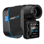 Shot Scope Pro Lx+ Laser Rangefinder With Shot Tracking (Blue) - F/M/B Green And Hazard Distances - 100+ Statistics Including St