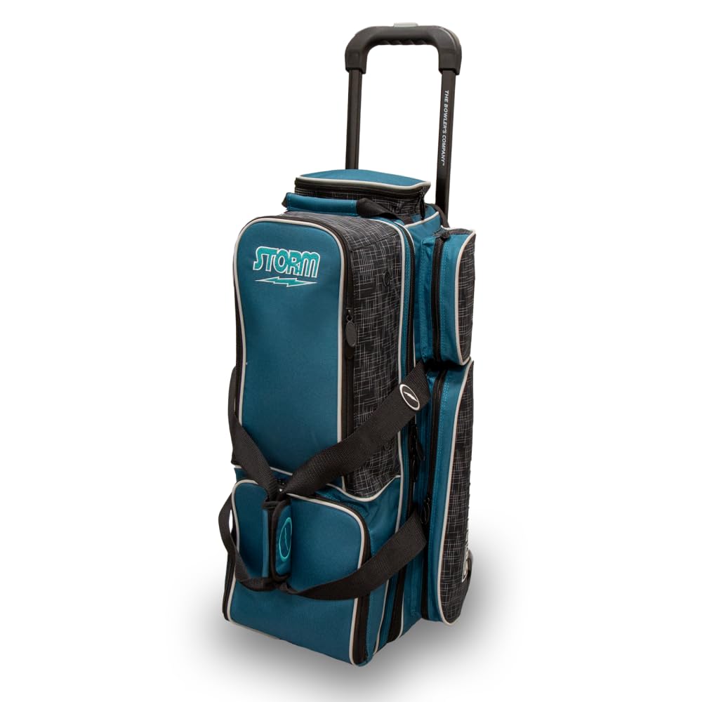 Storm 3 Ball Rolling Thunder Bowling Bag- Steel Blue/Black